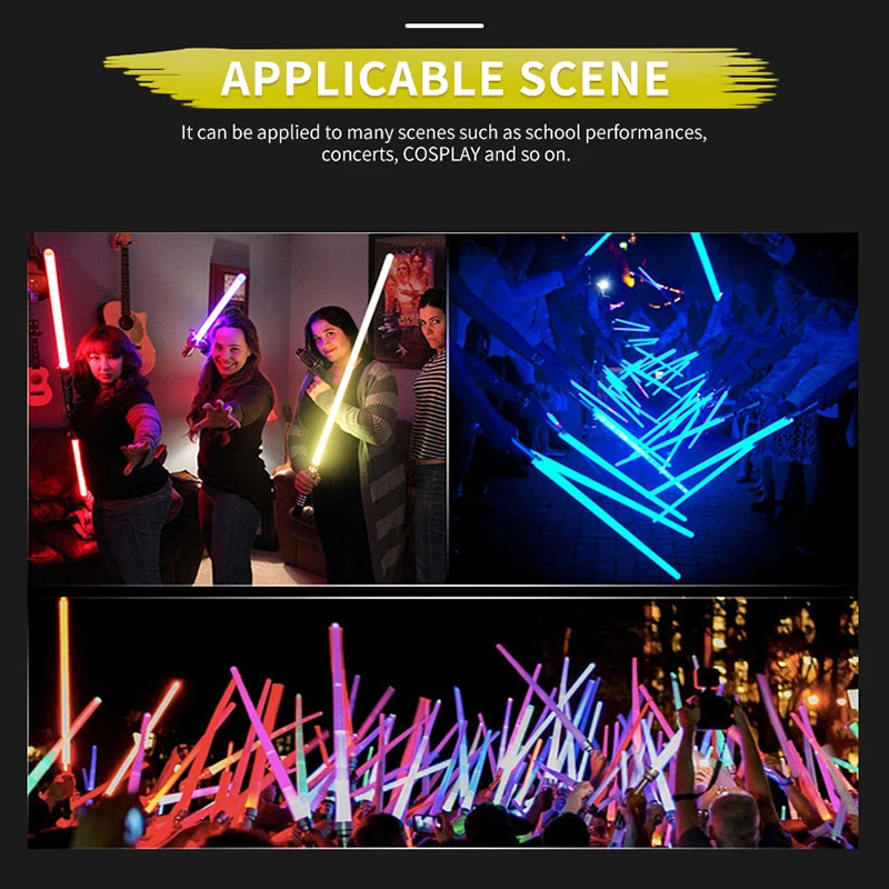 Lightsaber 80cm RGB Light Saber Laser Sword Toys 7 Colors Change Kids Soundfonts Force FX FOC Blaster Toys Jedi Laser Sword Gift 6