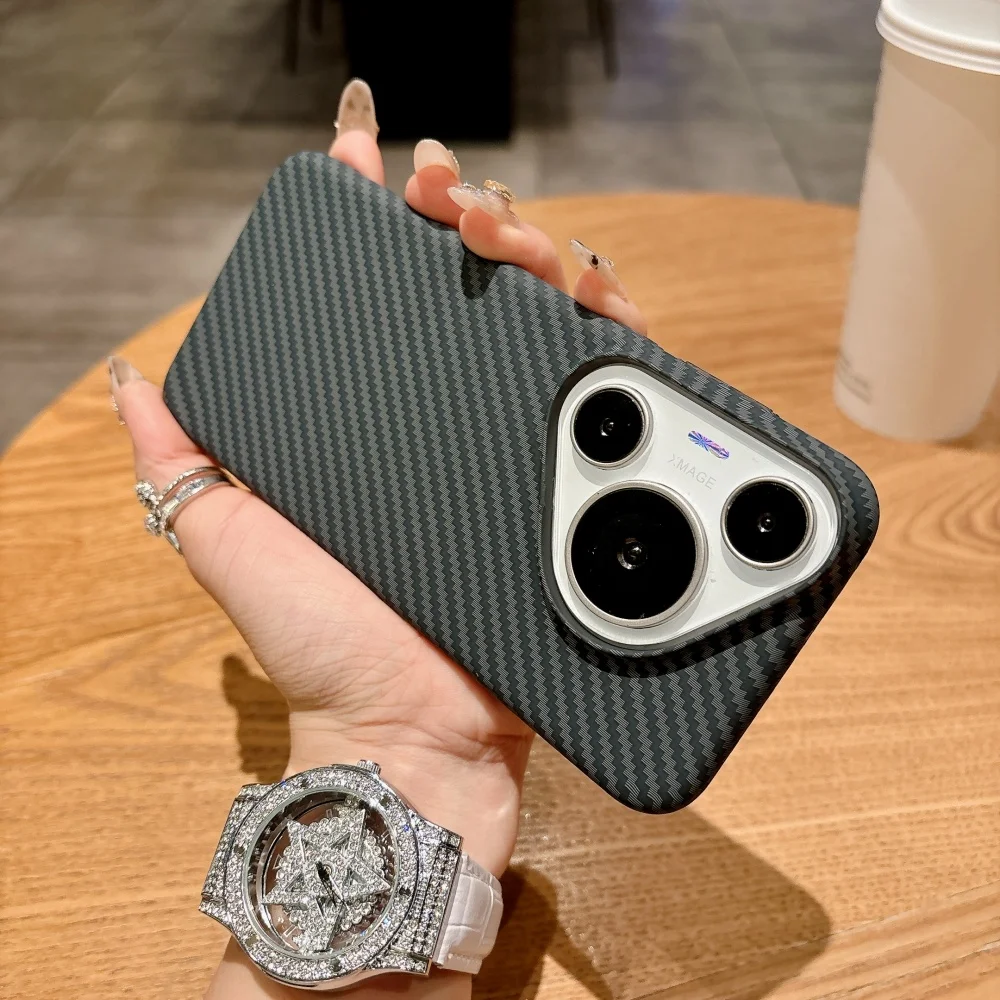 MagSafe Ultrathin Carbon Fiber Texture Magnetic Phone Case - Wireless Charging Shockproof Cover