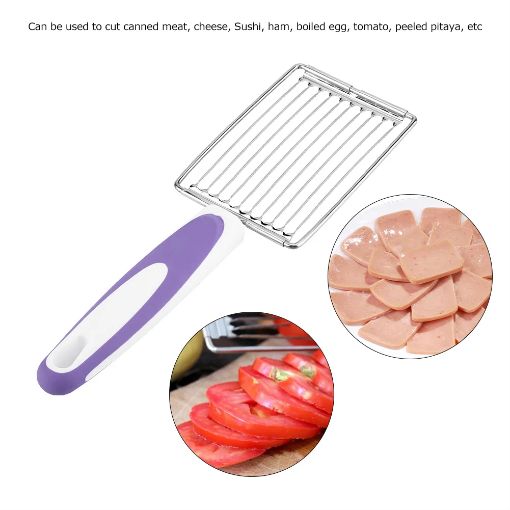 Luncheon Meat Cutter Stainless Steel Ham Fruit Tomato Cheese Kitchen Soft Food Cutting Tool