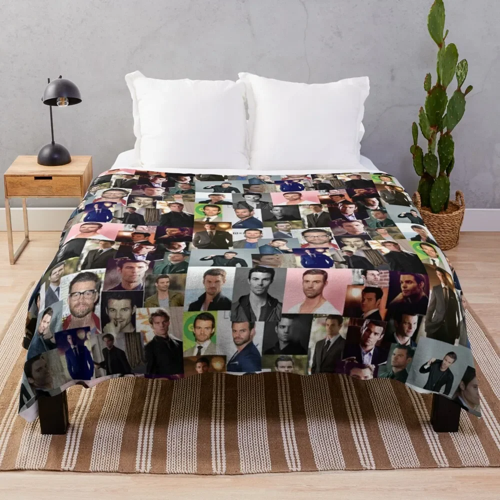 

daniel gillies Throw Blanket Shaggy Decorative Sofa Moving Hairy Blankets