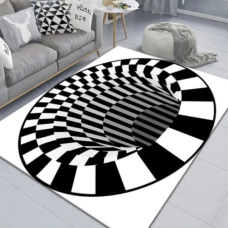 Halloween 3D Illusion Clown Trap Horror Bathroom Mat Entrance Doormat Carpets Room Mats Design Carpet Prayer Rug Bath Foot