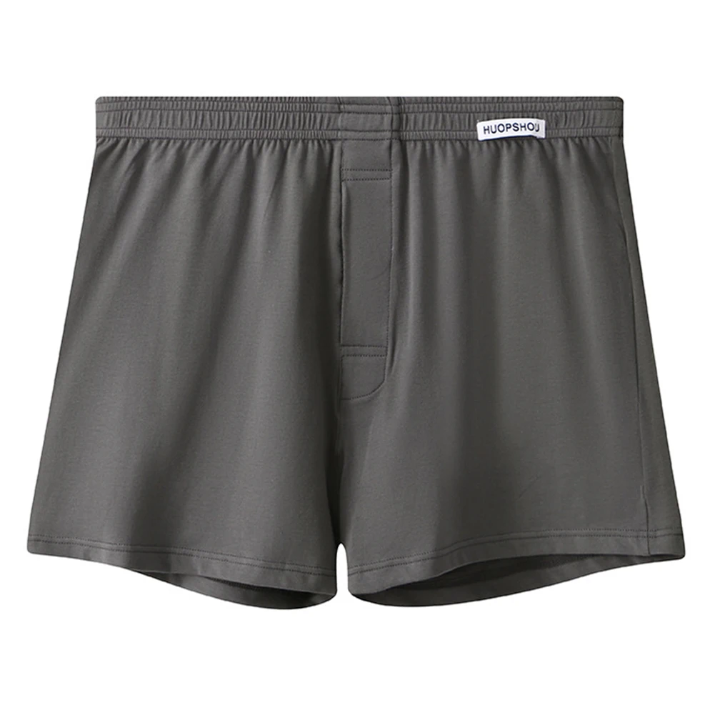 Men Boxer Underwear Cotton Soft Underpants Seamless Large Size Briefs Pouch Shorts Trunks Casual Elasticity Loose Sleepwear