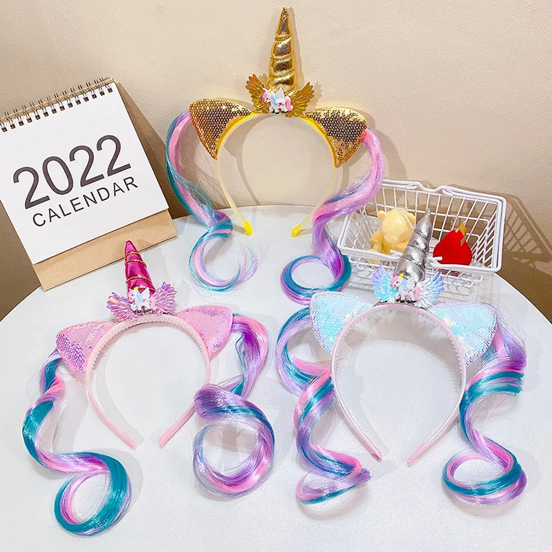 1pc, Sparkling Cute Headband For Birthday Parties And Festivals-Glitter Hair Accessory