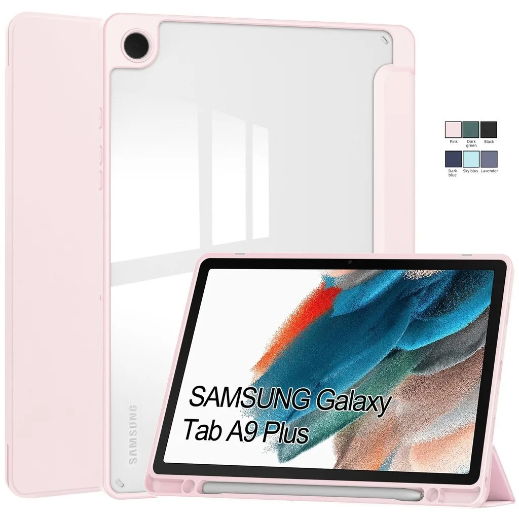 

For Samsung Tab A9 Plus A9+ 11 inch Case SM-X210/X216/X218 Stand Cover For Galaxy Tab A9 8.7" X110 2023 Tab A8 10.5 A7Lite Case