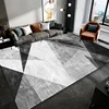 Nordic Black Grey Geometry Carpet for Living Room Home Sofa Area Non-slip Design Rugs Decoration Bedroom Bedside Soft Floor Mat 3