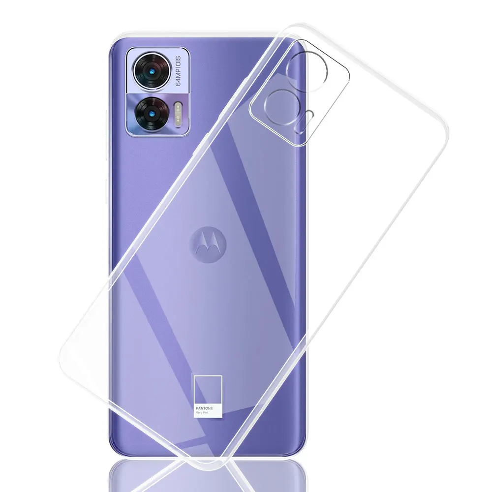 Clear Silicone Soft TPU Cover for Motorola Edge 30 Neo - Transparent Protective Case
