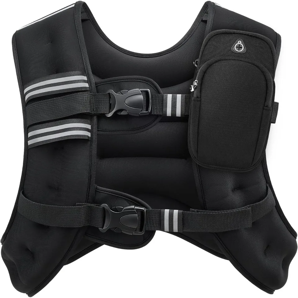 Reflective Weighted Vest for Strength Training and Running