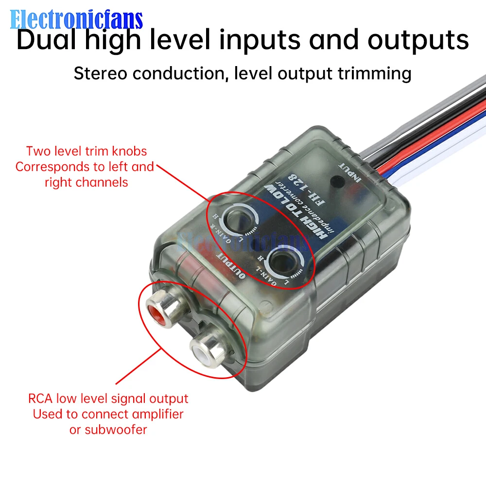 Premium Audio Converter with Delay Function and Amplifier Subwoofer Integration