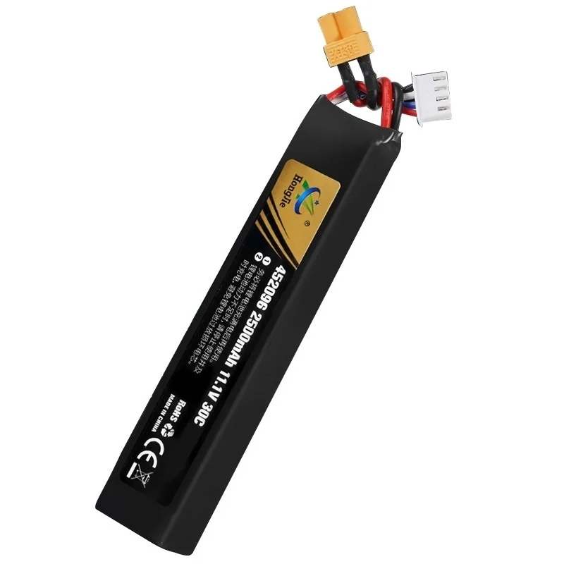 Bateria Lipo para Pistola de Água Airsoft bb Air Pistol Brinquedos Elétricos Peças de Armas 11.1v 3s 2500mah 30c 452096 - Image 3