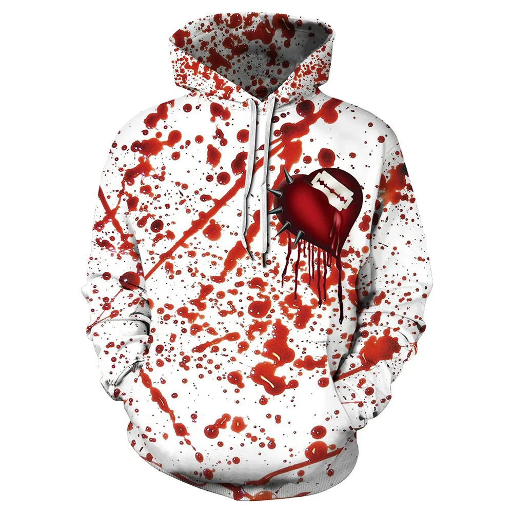 

Dripping Blood Skull ​3D Hoodie All Over Print Hooded Men Sweatshirt Unisex Streetwear Pullover Casual Tracksuits