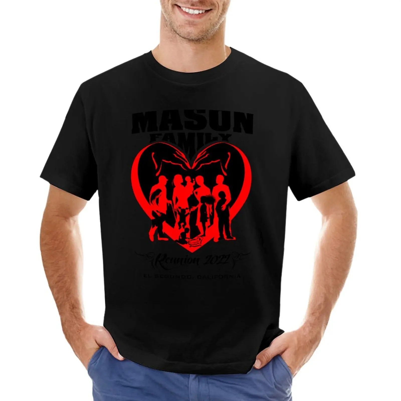 

Mason Family Reunion T-Shirt Aesthetic clothing anime blacks big and tall t shirts for men