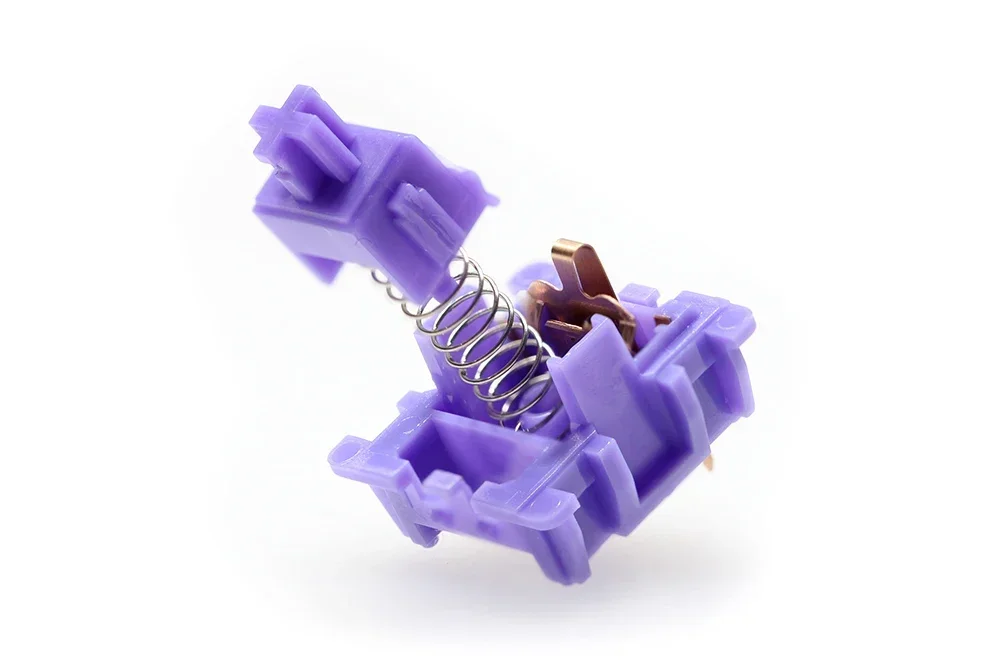 Ciy Asura-pré Avançado Interruptor Tátil Gaming Teclado Mecânico pc Primavera Longa Pok Nylon Lubed 50g 50m Roxo - Imagem 3