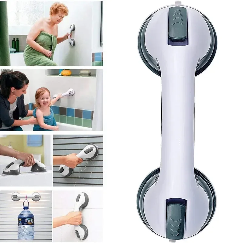bathroom handrail,shower handle grab bars Shower Handle Grab Bars Ultra Grip Dual Locking Safety Suction Cups