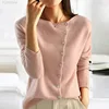 2024 Spring Autumn Knitted Sweater Women Vintage Single-breasted Cardigans For Women Basic Knitwear Small Coat 1