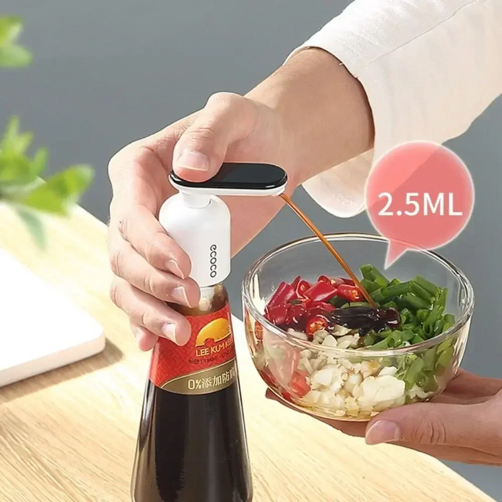 ECOCO Push-type Oyster Sauce Squeezer Quality Food-grade Reusable Press Mouth ABS Universal Pump Head Kitchen