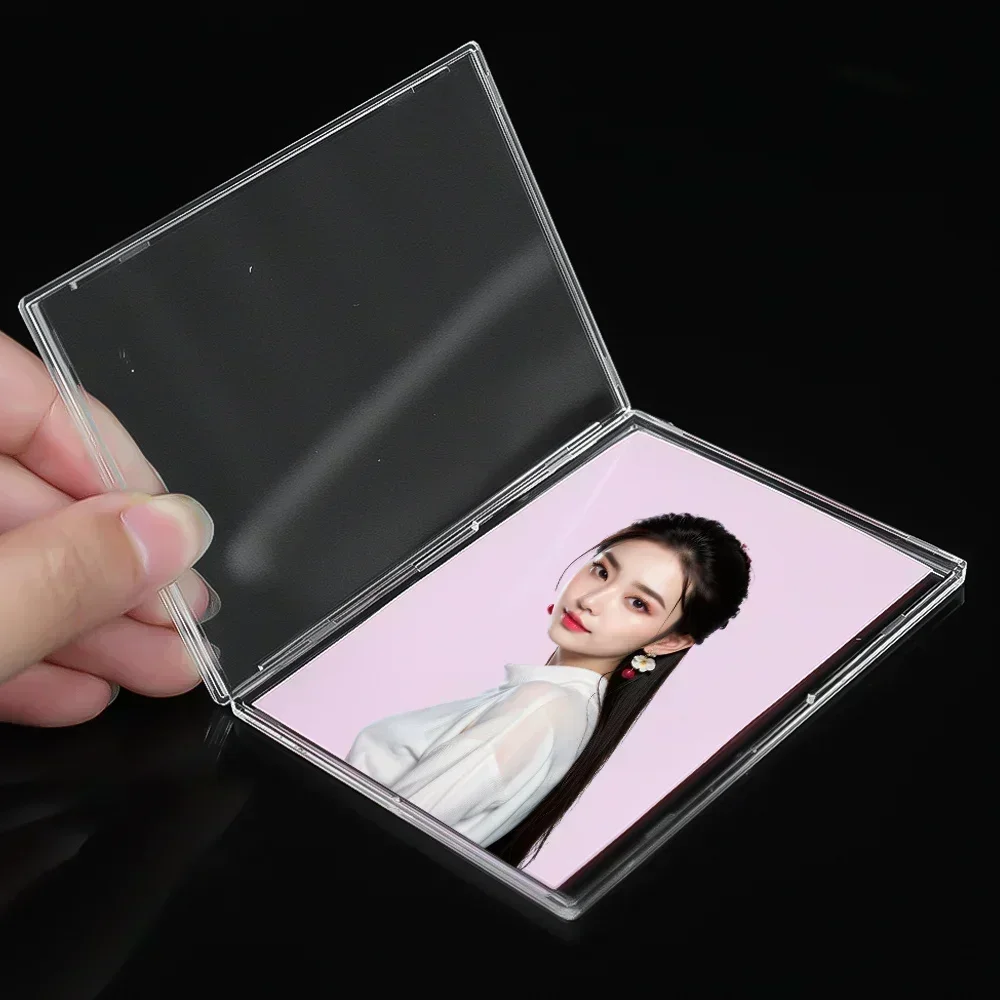 Acrylic Transparent Kpop Idol Photo Card Protective Shell Sleeve Anti Scratch Bending Sports Game Card Collection Cover 5-20Pcs