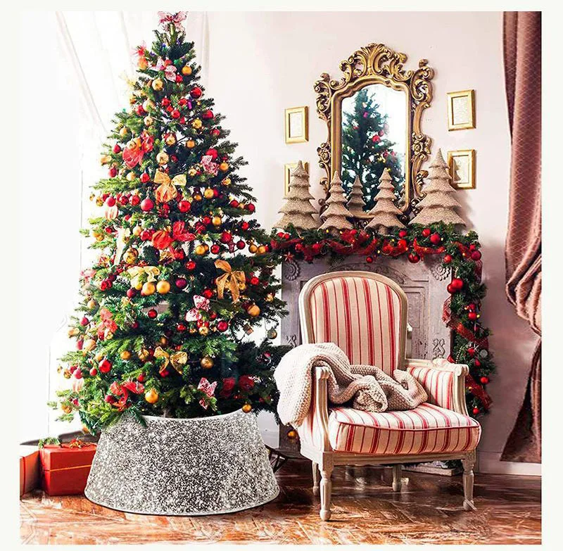 Christmas Tree Decor Surround Base Merry Christmas Decorations Xmas Trees Foot Decor Collar for  Navidad Tree Skirts Natal Noel