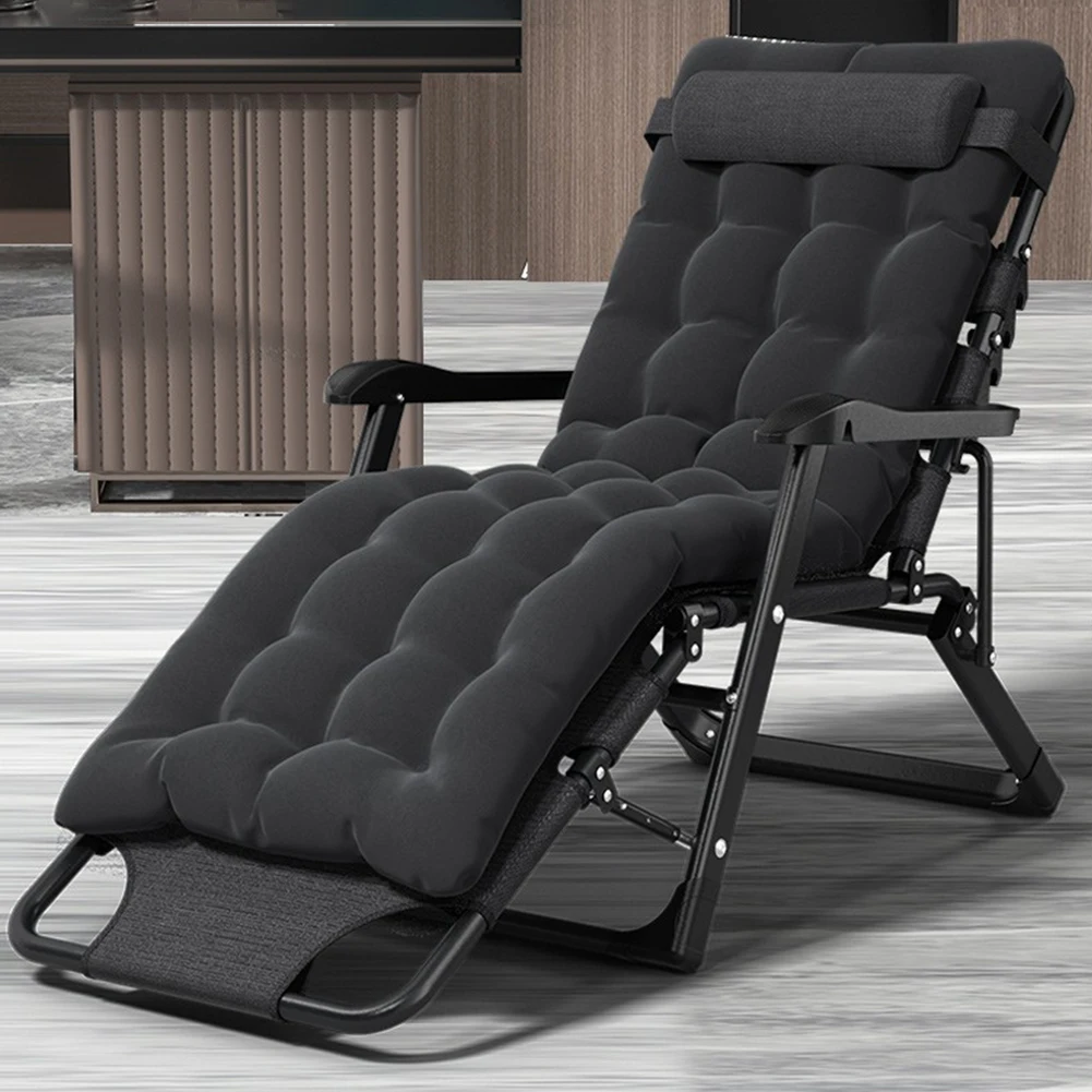 Lounge Chair Folding Living Room Balcony Chaise Lazy Sofa Sleeping Cots with Mattress Recliner Chair For Pool Side Lawn
