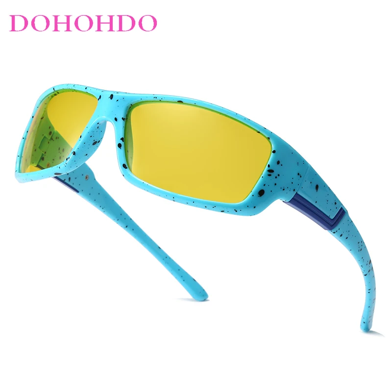 Men Women Night Vision Glasses Polarized Sunglasses Yellow Lens Anti-Glare Goggle Night Driving Sun Glasses UV400 Eyewear