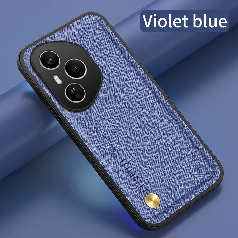 Luxury Cross Pattern Matte Leather Shockproof Case with Soft Bumper Protective Cover