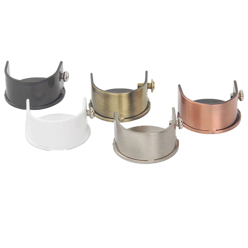 Soporte de barra Cortina de ducha, de aleación forma de U, soporte para cortina, armario, decoración, 2 piezas, 28mm|Accesorios decorativos de cortinas| - AliExpress