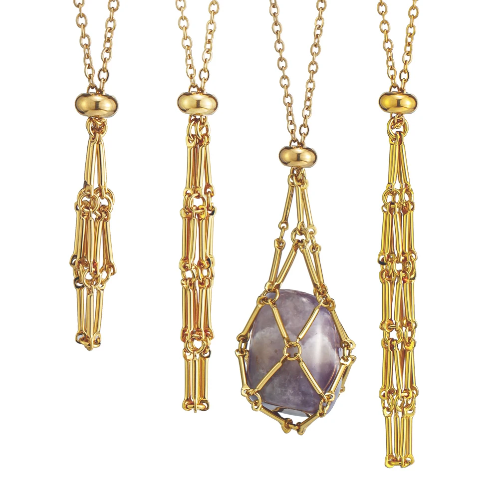 Crystal Cage Necklace Pendant 1