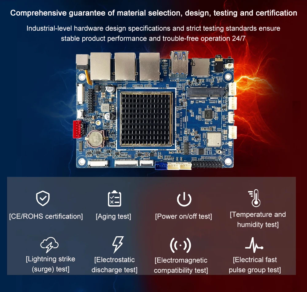 IDO-EVB3562 AI Development Board RockChip RK3562 Intelligent Motherboard Embedde