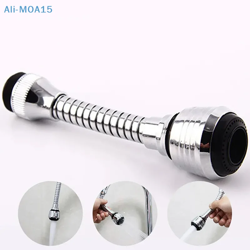 

360 Degree Adjustment Kitchen Faucet Extension Tube Bathroom Extension Water Tap Water Filter Foam Kitchen Faucet Accessories