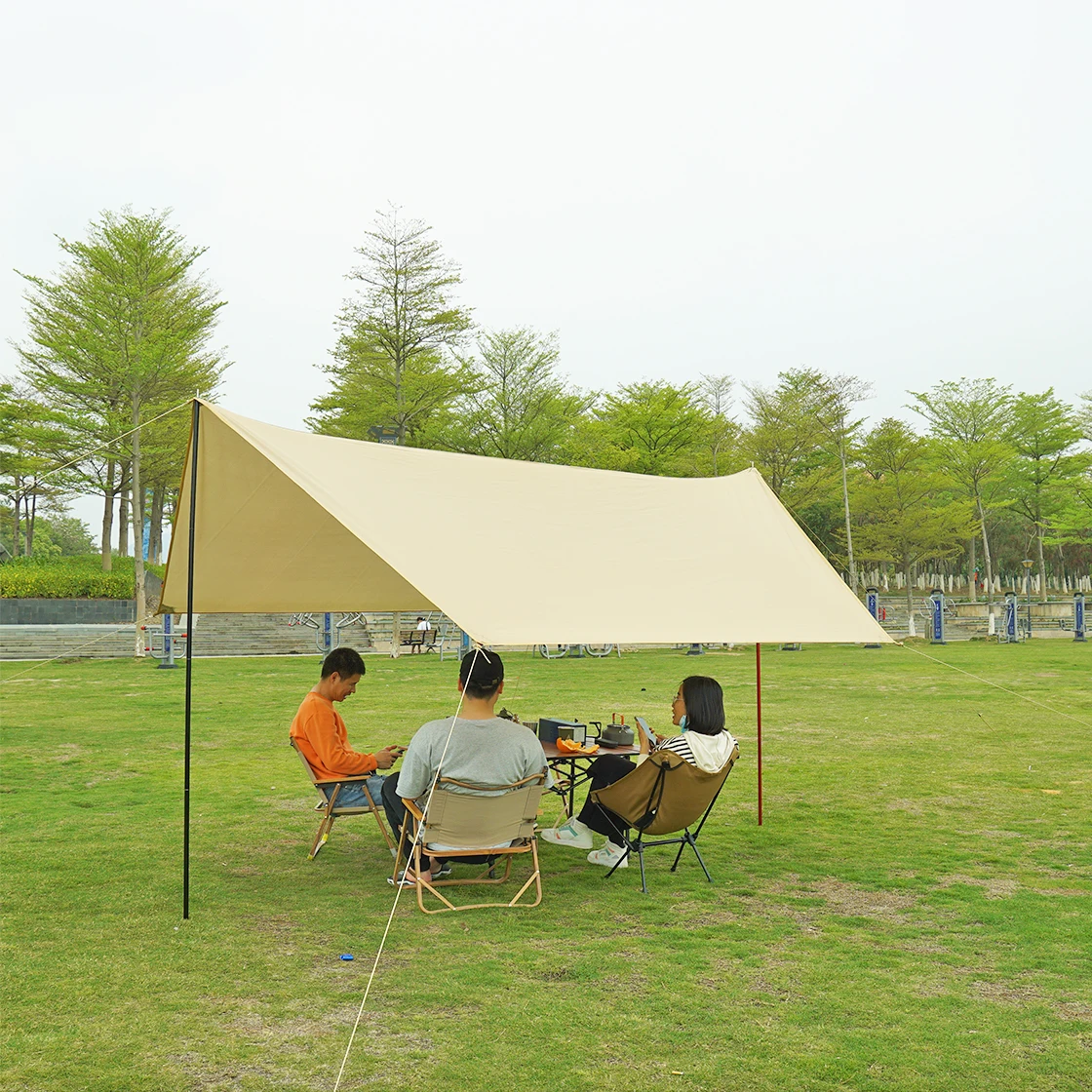 Adjustable Tarp Poles Aluminum Awning Support Pole with Storage Bag Lightweight Support Rods for Camping Awning Rod Holder camping storage bag tent poles tent pole bag