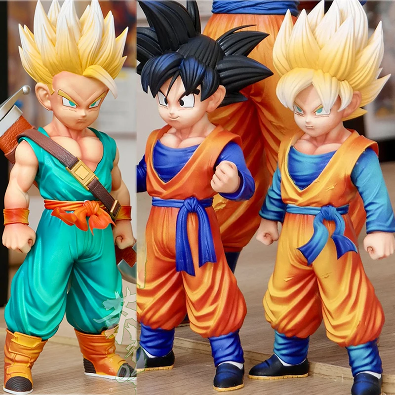 Boneco Estátua Goku Criança Dragon Ball Z 18cm C/ Base