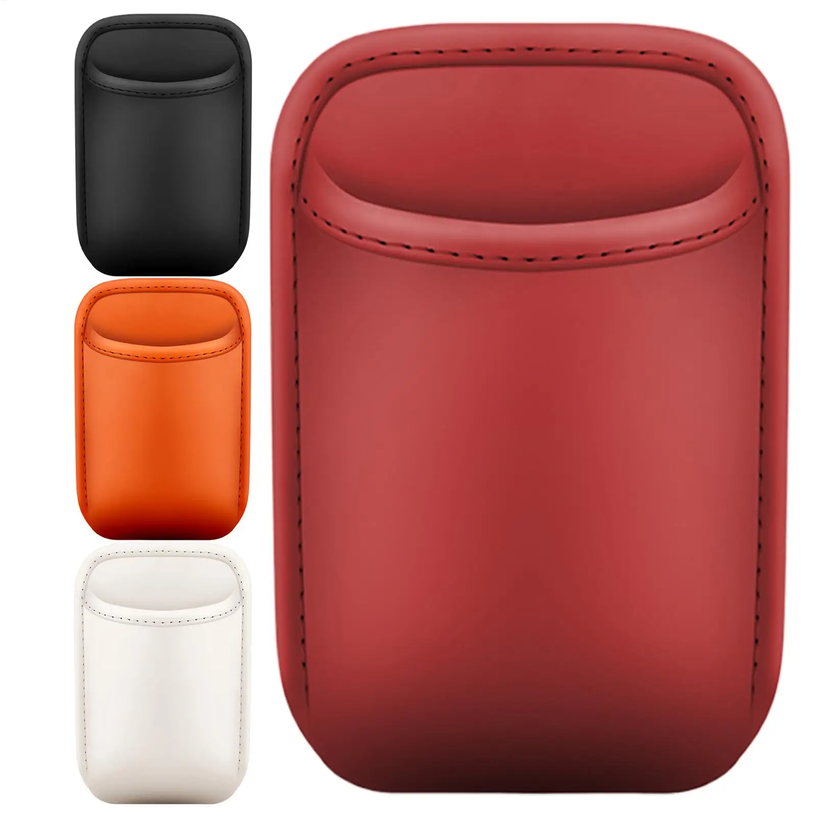 NEW Leather Water Cup Storage Box By The Car Door And Multi-functional Beverage And Garbage Storage Box On The Back Of The Seat