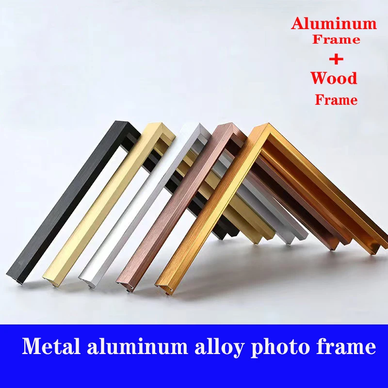 8 Colors Large Diy 40x60 60x80 Gold Matel Painting Frame Wall Frame Photo  Frames Canvas Print Wall Art Frames Wall Posters Frame - Frame - AliExpress