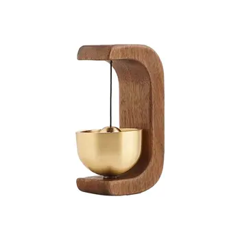 Dopamine Wind-bell Magnetic Inhalation Home Wind-bell Beech Car Into The Door To Remind The Bell Copper Bell Walnut Copper Ornam 1