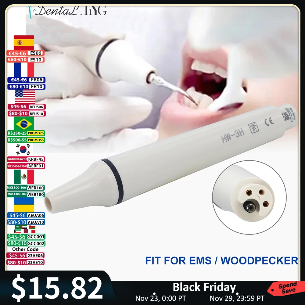 SKYSEA SK-E1L Dental Piezo Scaler – LED Handstüc Produktbild-Vorschau 3