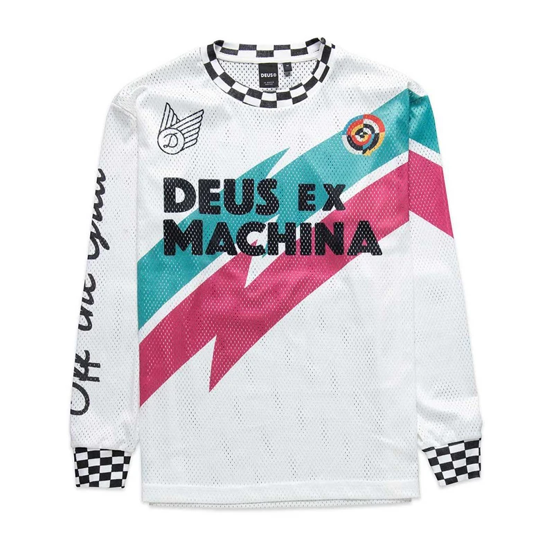 2024 DEUS EX MACHINA 모토크로스 산악 엔듀로 자전거 의류, 자전거 모토 다운힐 티셔츠, 남녀공용 사이클링 저지, MTB 셔츠