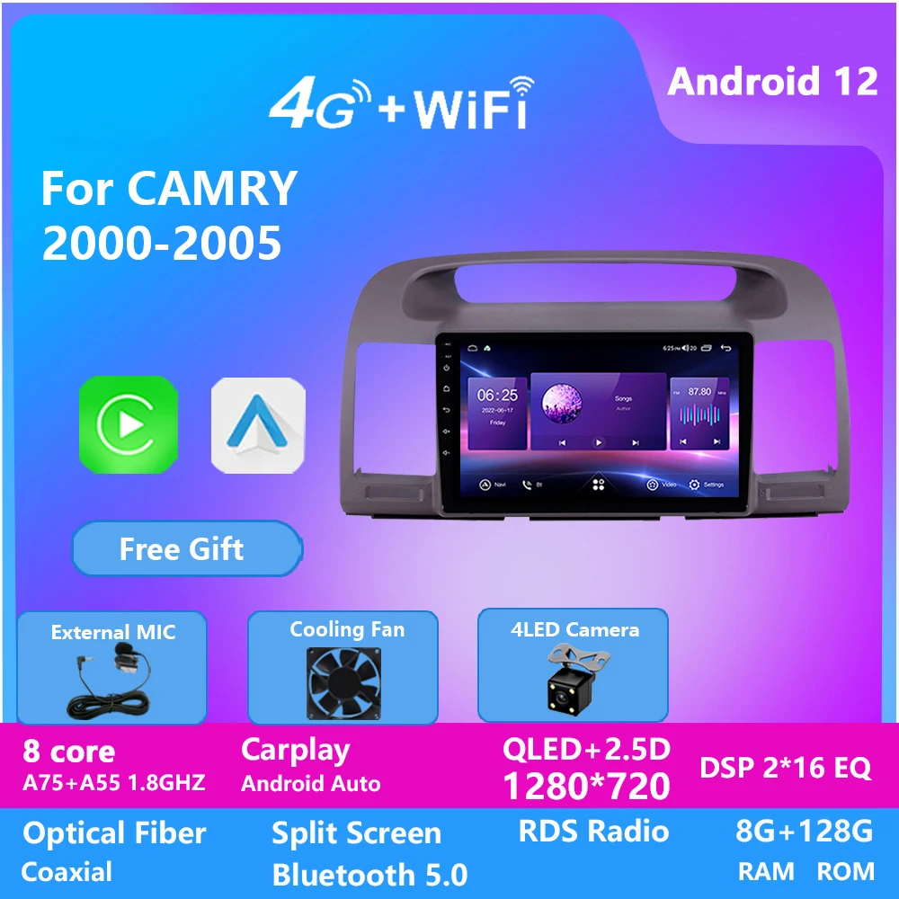 

Car Multimedia 10 Inch Head Unit Car Audio System Android Stereo for TOYOTA CAMRY 2000-2005