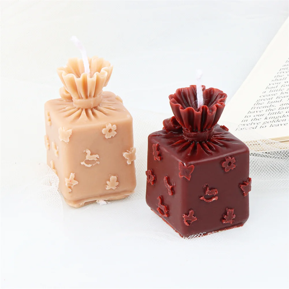 Description Picture 6 of item3D Reusable Gift Box Silicone Mold DIY Scented Candle Present Boxes Candles Mold Soap Resin Mould Christmas Decor