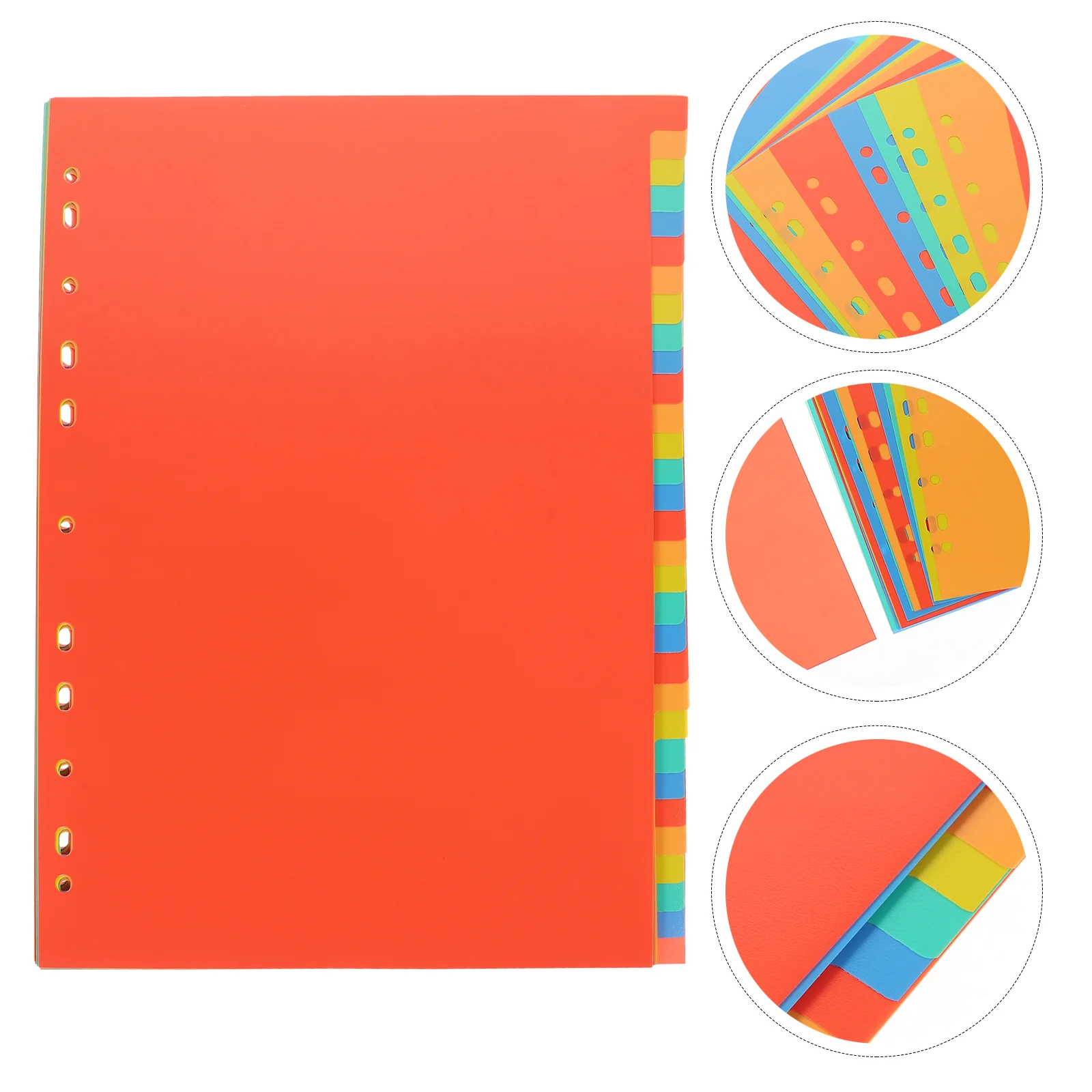 

/ Tab Dividers Binder Plastic Labels Loose Leaf Parts Paper Page Notebook Supplies A4 File Divider For School Office