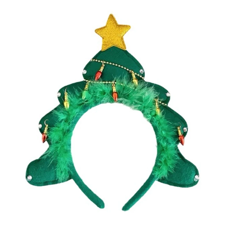 1PC Christmas hair accessories, funny Christmas tree headbands, party gift headbands