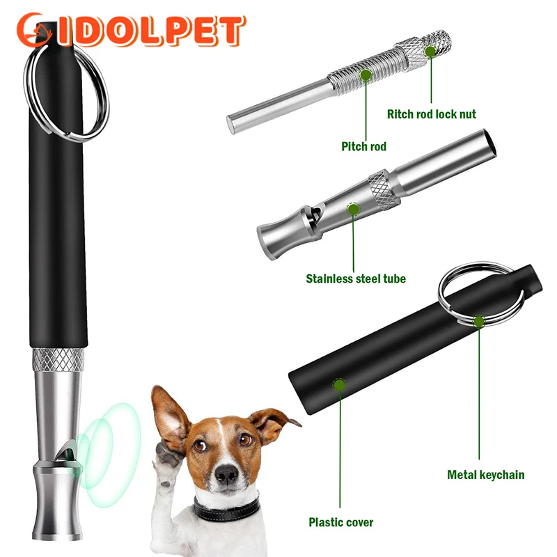 Dog Whistle Ultrasonic Dog Whistle Training to Stop Barking Recall Training Adjustable Training Silent Whistle for Dogs