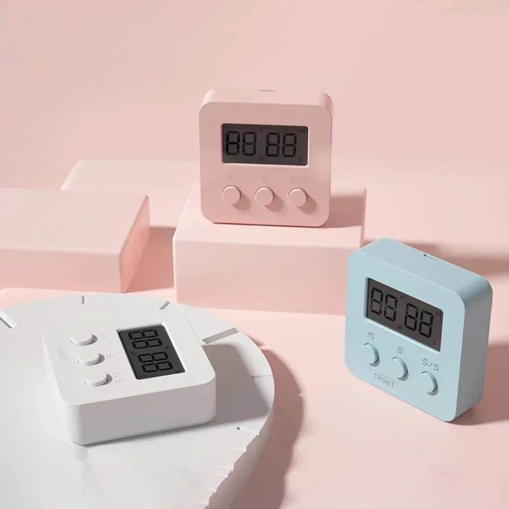 미니 주방 타이머 LCD 디지털 타이머 요리 알람 시계, 수면 샤워 연구 스톱워치, 벨 에그 크로노미터, LED 카운팅 