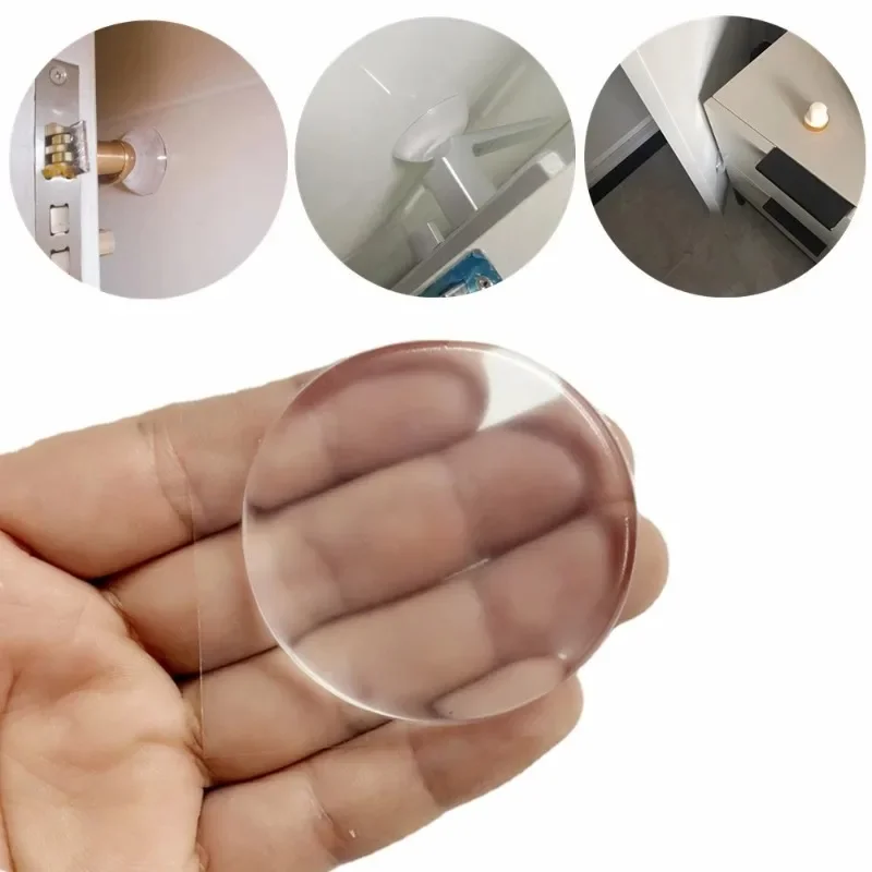 Clear Silicone Door Bumper and Wall Protection Pad