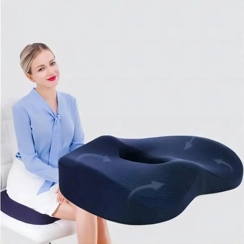 School Breathable Relaxing Air Hole Orthopedic Chair Cushion Office Seat  Pad Hemorrhoid Car Seat Relief Tailbone Coccyx Pain Sit