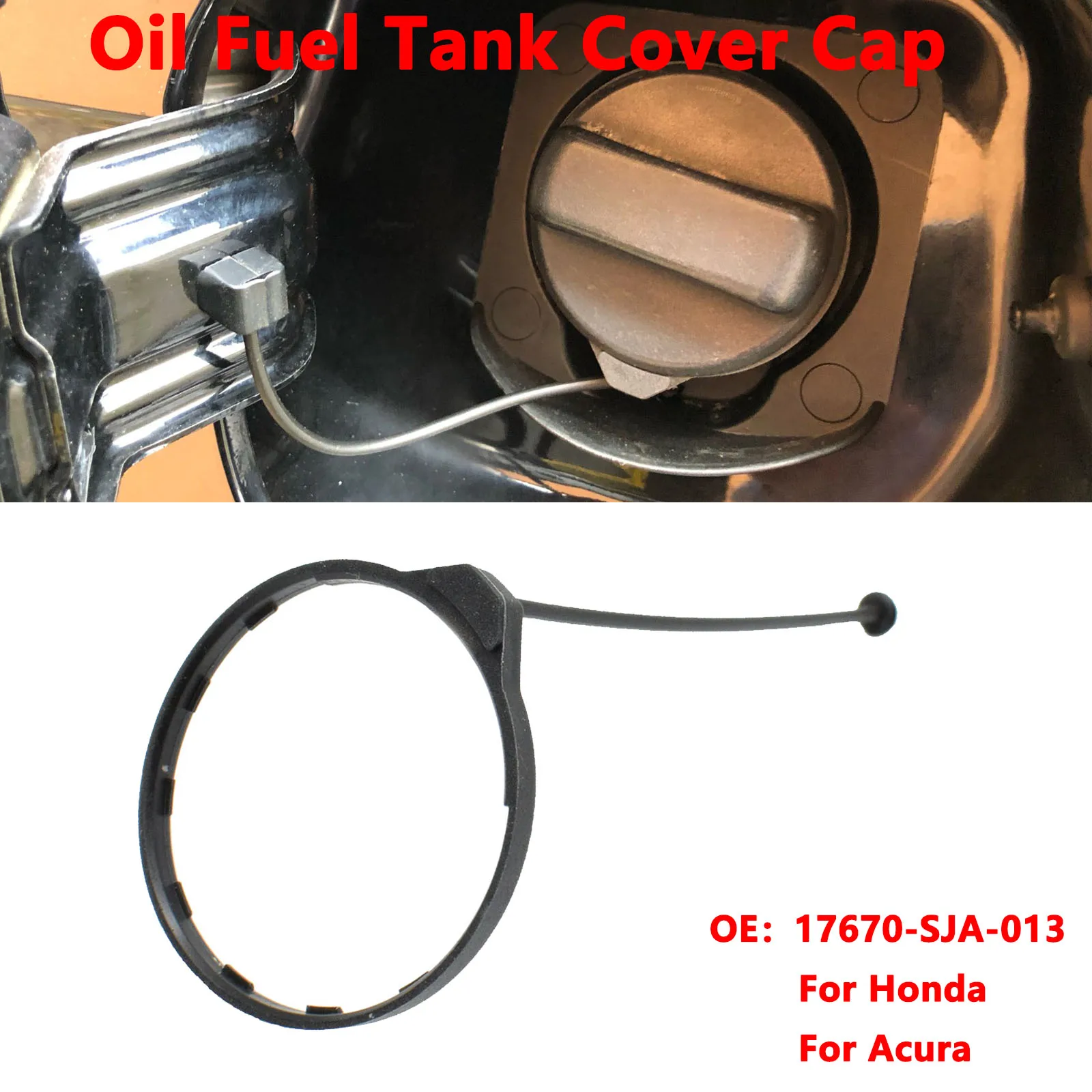 Fuel Tank Cover Fuel Cap Fuel Tank Cap Car Oil Fuel Cap Tank Cover Line Ring Petrol Diesel Honda Civic CRV Accord Jazz City Odyssey Crosstour Acura 17670SJA013
