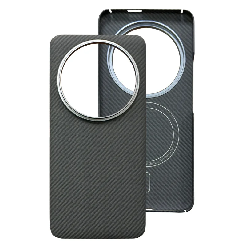 Genuine Aramid Carbon Fiber Matte Magsafe Case for Xiaomi Mi 14 Ultra Pro Thin Anti-explosion Bulletproof Cover Anti-Shatter