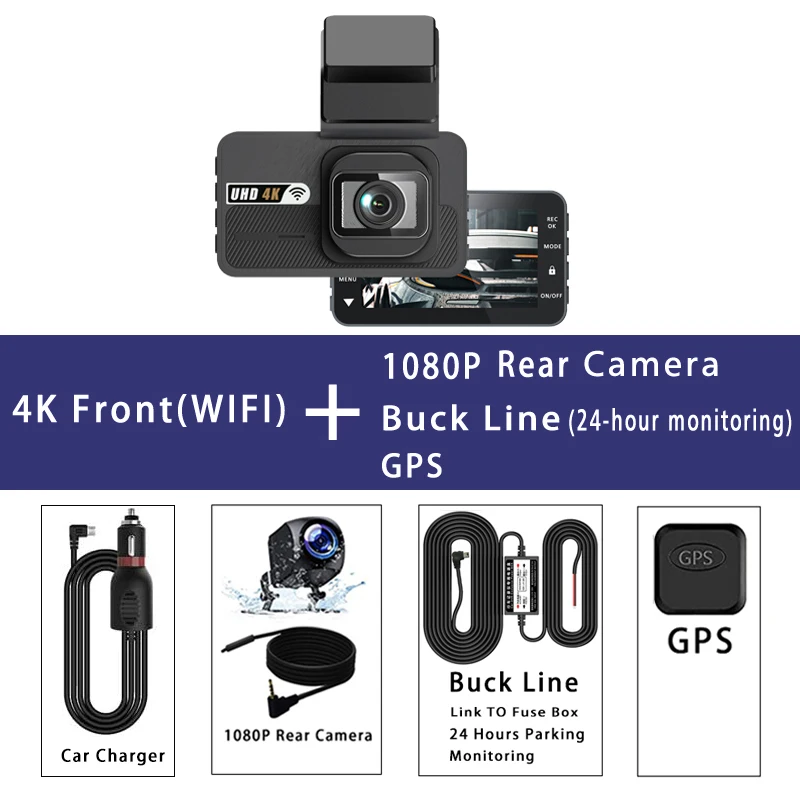 4K DVR-1080P-BL-GPS