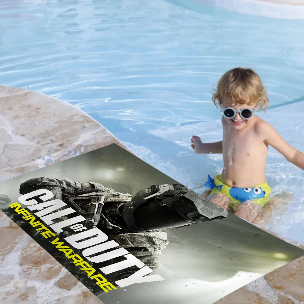 Call Of Duty Cartoon Beach Towel Cute Kawaii Room Decor Bath Girls Children Hand Towels For Bathroom Shower 4
