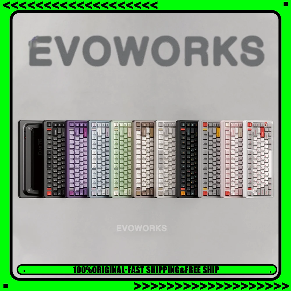 EvoWorks EVO75 メカニカルキーボード トライモード ワイヤレス