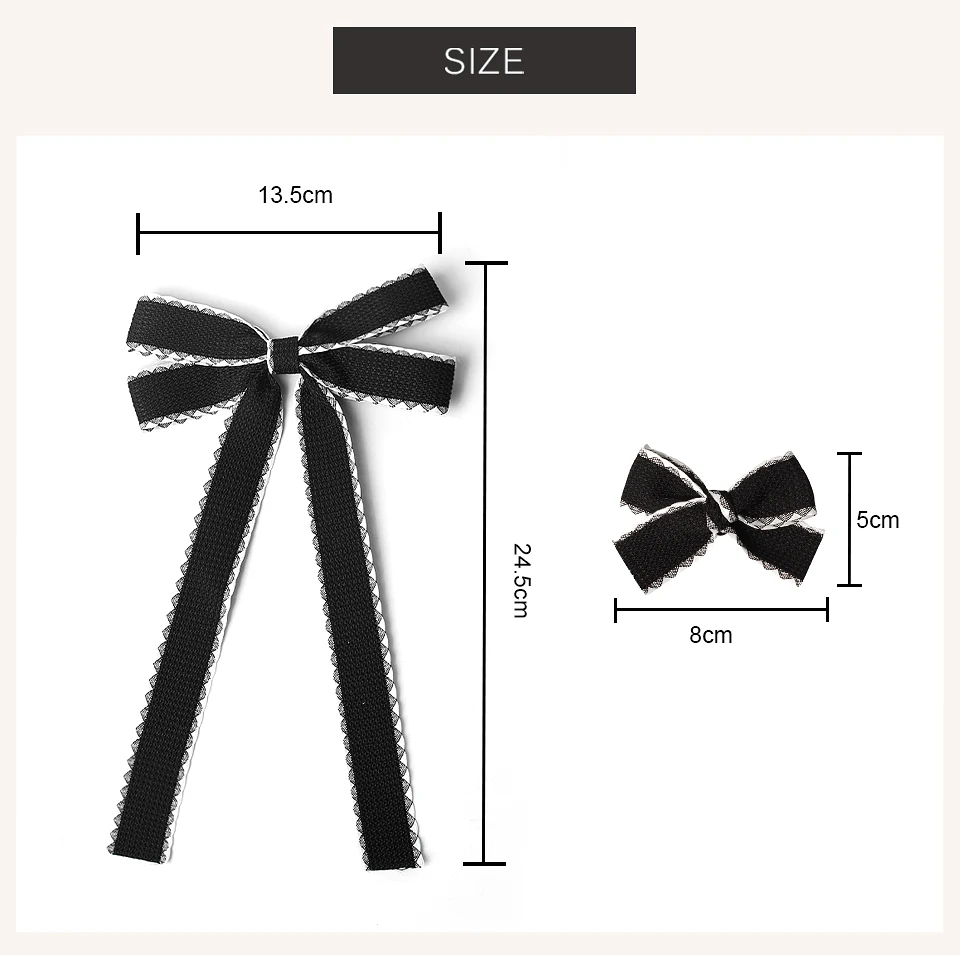 Mädchen Baby Feste Band Haar Clips Stirnbänder Kinder Mode Lässig Elastische Elegante Spitzen Niedliche Bögen Haarnadel Haar Zubehör – Detail 4