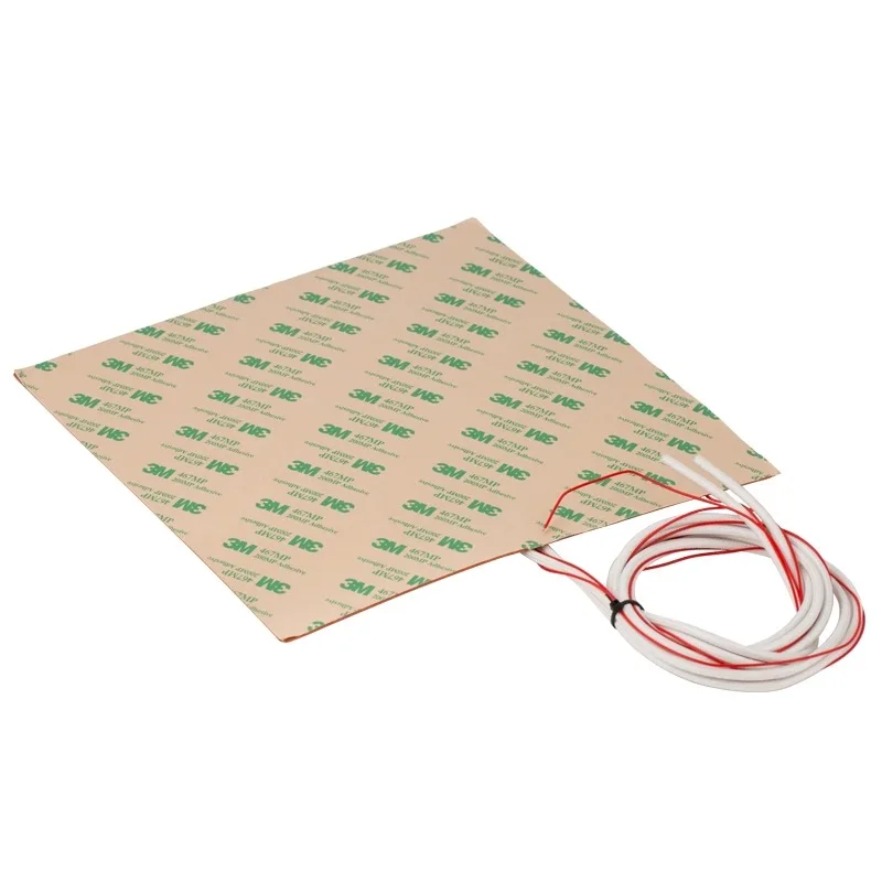 12V 24V 110V 220V Silicone Rubber Electric Heating Pads Heater Plate Baking Mat Adhesive NTC 100K Thermistor Temperature Sensor 6